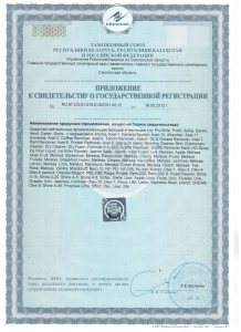 Сертификат соответствия на нейтральные аром. моющие и чистящие средства